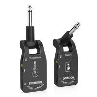 ammoon 2.4G Wireless Guitar Transmitter Receiver System Rechargeable 6 Channels Audio Transmitter for Electric Guitar Bass