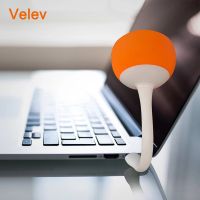 Velev Portable Speaker Play Music HIFI Subwoofer TPU Bending USB Loud Bluetooth Compatible Speakers For Desktop Computer Laptop