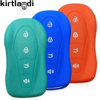 gthrrftdb Silicone Key Case Holder Shell For Geely Tugella 2020 Boyue Atlas Pro Gili Tugella Car Key Cover Remote Protection Keychain Skin