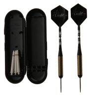 3 Pcs/box 27g Steel Professional Brass Barrels Steel Tip Darts For Dardos Dartboard Games Black Color With Dart Accessories