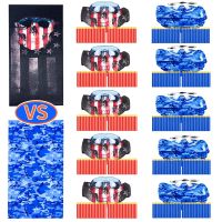 Party Supplies for Boys Birthday Suitable for Nerf Party Favors 10 Face Mask and Tactical Glasses 200 Bullets Outdoor Toys Games