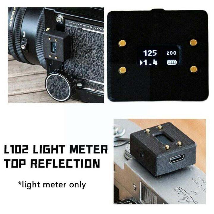 L102 Mini Camera Light Meter Settop Reflection Incident Metering Boots