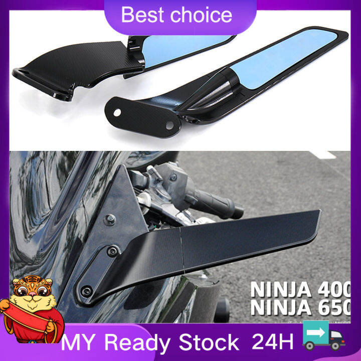 🔥 ของสมนาคุณฟรี 🔥For kawasaki Ninja 400 650 NINJA 650 400 Winglet Mirror Rearview Mirror