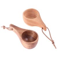 hotx【DT】 Finland Cup Rubber Wood Small Mug Hole Cups Household Supplies