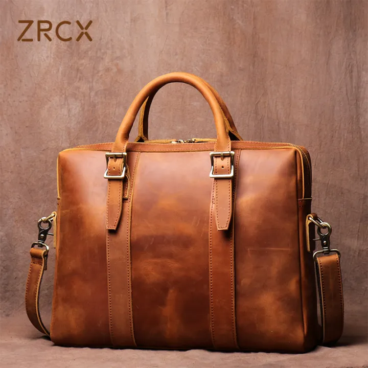 Pure leather sale business bags