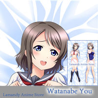 Dakimakura Anime Watanabe You Love Live Sunshine!! Double Sided Print Pillowcase Life Size Body Pillow Cover