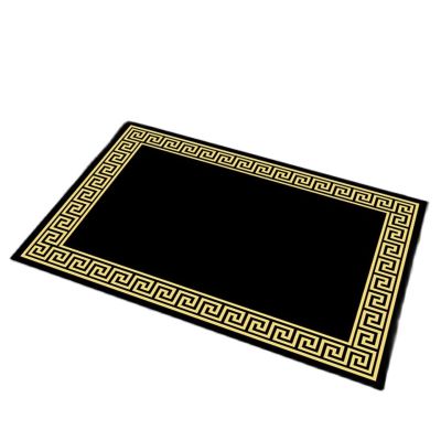 Carpet Living Room Modern Black Yellow Geometric Bedroom Bedside Rug Home Hallway Runner Carpet Rug Kitchen Bath Floor Door Mat