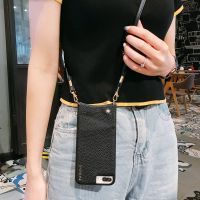 Crossbody สำหรับบัตรเครดิตเคสครอบโทรศัพท์,กระเป๋าสตางค์สำหรับ Iphone 12 11 PRO XS MAX XR X 6S 8 7 Plus