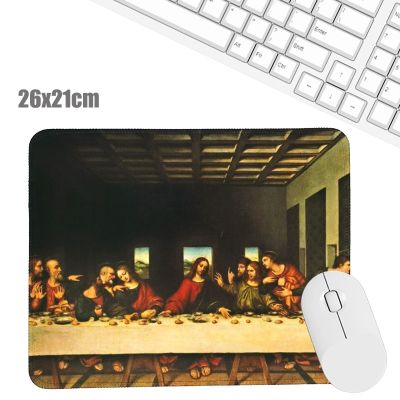 （A LOVABLE） The Last Supper NordicMouse Pad SiliconeMat Table Mat LaptopKeyboard Desk SetPadSupplies