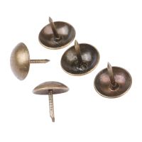 ▨◘☄ 100Pcs 11x11mm Upholstery Nail Jewelry Gift Wine Case Box Sofa Furniture Decorative Tack Stud Pushpin Doornail Antique Bronze