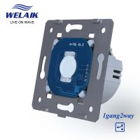 WELAIK EU Cross 1Gang 2Way 3Way Aisle Intermediate Through Stairs Wall Touch Switch 1~1000W Smart LED Light Wall Switch A912