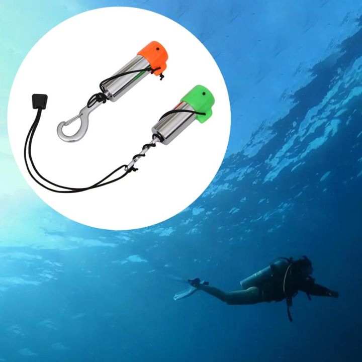 Emiif Scuba Diving Signal Shaker Rattle Noise Maker สแตนเลสสั่นใต้น้ำ