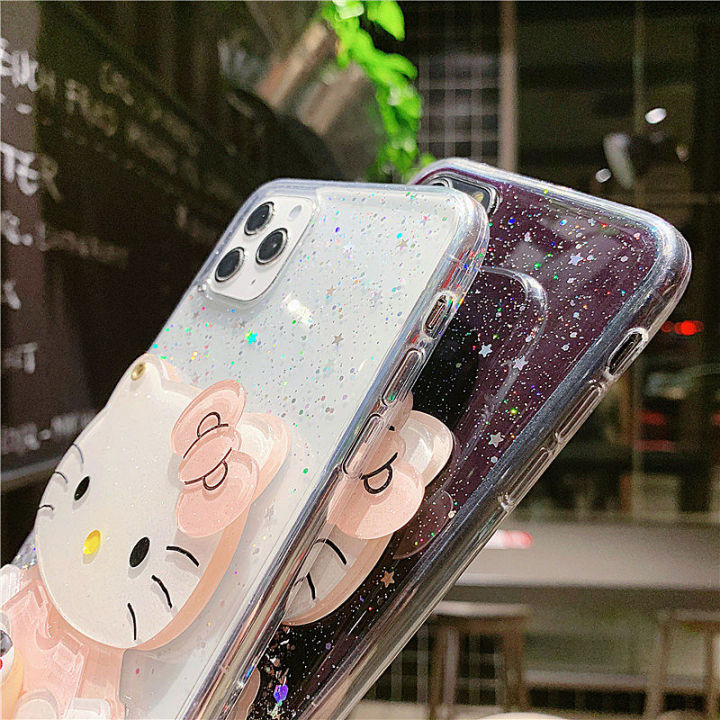 จัดส่งฟรี-tiktok-ins-กระจก-แต่งหน้า-เคสโทรศัพท์-hello-kitty-xiaomi-mi-11-t-lite-10t-12-pro-ultra-redmi-9c-10-c-note-10s-10-11-s-11pro-5g-couple-plating-หมี-tpu-ซิลิกาเจล-soft-printing-phone-case