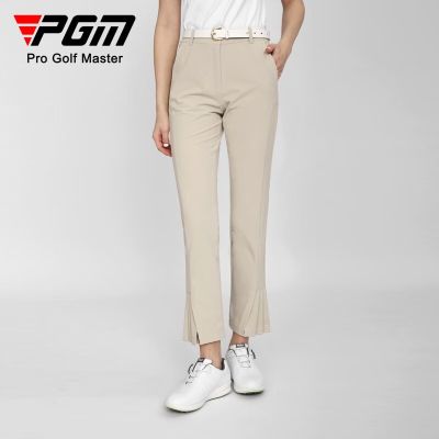 PGM golf pants womens summer slim trousers 2023 new pleated quick-drying breathable golf