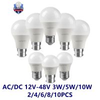 LED แรงดันไฟฟ้าต่ำหลอดไฟ AC/DC12V 24V 36V 48V E27 B22 10W Bombilla สำหรับหลอดไฟ LED พลังงานแสงอาทิตย์ 12 โวลต์แรงดันไฟฟ้าต่ำโคมไฟ-TIOH MALL