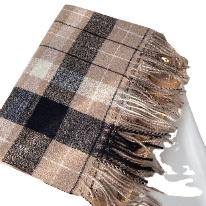 hot-sell-grid-new-england-classical-imitation-cashmere-scarf-female-qiu-dong-joker-dual-use-2021-winter-plaid-shawl-collar