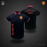 เสื้อโปโล ลิขสิทธิ์แท้ แมนยู Man U ( ชาย ) รุ่น MUFC 002  สีดำ