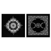 Tarot Tablecloth Altar Cloth Sun Moon Star Pagan Spiritual Pendulum Witchcraft Astrology Oracle Cards Pads For Room Home Decor