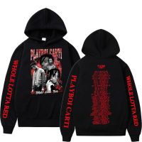 Rapper Playboi Carti Double Sided Graphic Hoodie Men Vintage Hip Hop Sweatshirt Mens Oversized Hoodies Mens Streetwear Size XS-4XL