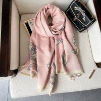 Autumn Cashmere Thick Scarves Winter Print Beach Towel Female Popular New Floret Dustproof Bandanna 190X65CM Tassels Shawls