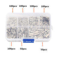 600ชิ้น6mm2ไม่ฉนวนลวดเชื่อมต่อ F Errules สายไฟฟ้าขั้วทองแดงเปลือยกระป๋องจีบเทอร์มิ