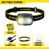 Nitecore ไฟฉายคาดหัว UT27 Pro,แบบ Dual-Beam Fusion Elite 520ลูเมน XP-G3 S3วิ่ง HBL-1300mAh ชาร์จได้