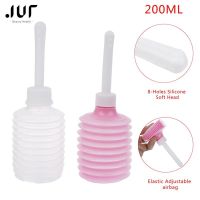 【LZ】❏❈✆  Irrigador vaginal descartável médico vagina retrátil ducha anal higiene feminina limpador de enema seringa retal de PVC 200ml