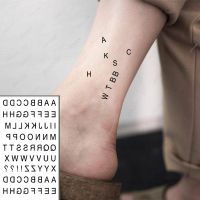 hot【DT】 Alphabet Sticker English Numerals Temporary Fake Flash for Man Woman Kids