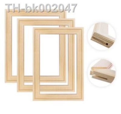 ☄ↂ Drop Shipping Wood frame for canvas oil painting Factory Price Wood frame for canvas oil painting nature wood DIY frame picture