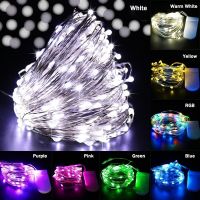 1/2/3/5M LED Battery Powered Waterproof Copper Wire Fairy String Lights Garland Decoration Wedding Light Party String Lights