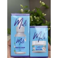 ครีมทาหน้า Malii Booster Serum 15 ml + Mali Booster Cream เซรั่มมะลิ +ครีมมะลิ ผิวกระจ่าง  มะลิ บูสเตอร์