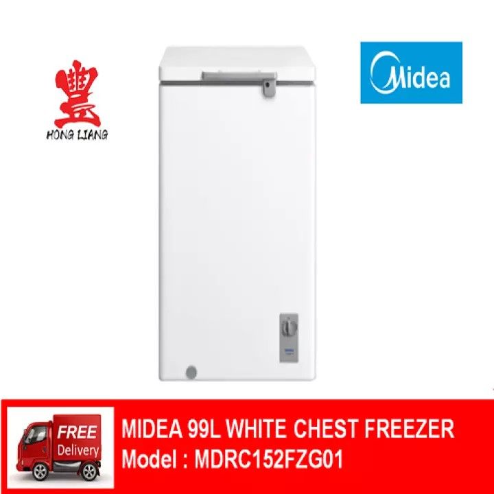 Midea 99l White Chest Freezer Mdrc152fzg01 Lazada Singapore