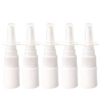 10Pcs 10Ml Spray Bottle Refillable Plastic Mist Nose Nasal Sprayer