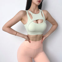 SALSPOR Hollow Sports Bra Women Fitness Yoga Bra Sexy Solid Women Top Running Quick Dry Sports Underwear Women Clothing