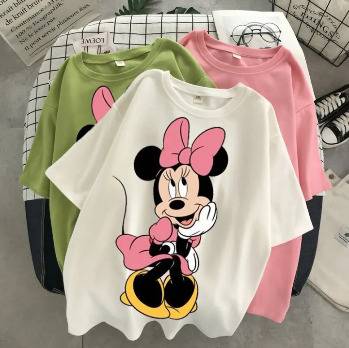 Disney ladies Minnie mouse print T-shirt casual short-sleeved girl blouse summer round neck short-sleeved woman T-shirt | Lazada PH Disney ladies Minnie mouse print T-shirt casual short-sleeved girl blouse summer round neck short-sleeved woman T-shirt | Lazada PH