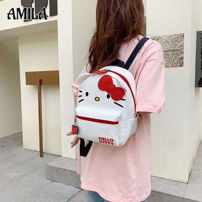 AMILA โรงเรียนประถมกระเป๋านักเรียนกระเป๋าสะพายไหล่วิทยาลัยญี่ปุ่นลมการ์ตูนกระเป๋าเป้หนัง PU กระเป๋านักเรียน