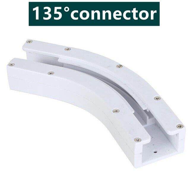 90°135° Degree Electric Curtain Somfy Track Rail Joint Connector For