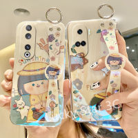 เคสสำหรับ Honor 90 Lite X7a X8a 4G 5G Phone Case นิ่มลายการ์ตูน พร้อมขาตั้งที่ถือสายรัดข้อมือเคสโทรศัพท์ Sun Flower เคสหลังโทรศัพท์บลูเรย์สาวน่ารัก