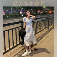 QXshop ?ชุดเดรสยาว โทนสีท้องฟ้า ละมุนสุดๆ ใส่เที่ยวทะเลคือดีย์?️ แมทช์มากๆ ผ้าใส่สบายไม่หนา ???