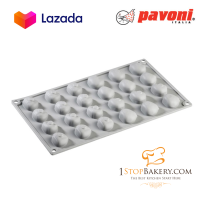 Pavoni GG011S Silicone Mould Gourmand Line Chestnuts 24 impr