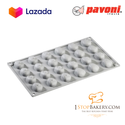 Pavoni GG011S Silicone Mould Gourmand Line Chestnuts 24 impr/พิมพ์ซิลิโคนเกาลัด