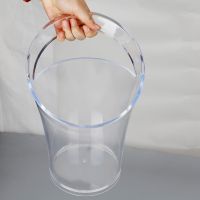 PS transparent champagne bucket bar beer ice bucket KTV special acrylic round ice bucket