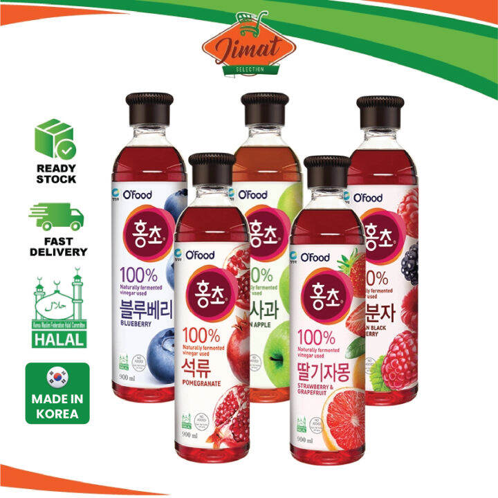 HongCho Vineger Drink 900ml Black Raspberry / Blueberry / Pomegranate