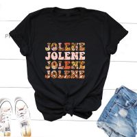 เสื้อยืดผู้ชาย Jolene Dolly Parton เสื้อยืด Sablon Bunga เสือดาวชุดลำลองย้อนยุคแขนสั้นสำหรับผู้หญิงเสื้อเสื้อผ้าฤดูร้อน