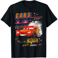 Pixar Cars Lightning McQueen Palm Tree Sunset T-Shirt - Mens T-Shirt