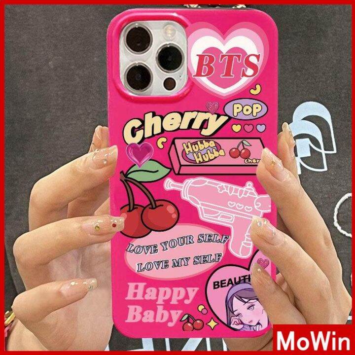 mowin-เข้ากันได้สำหรับ-เคสไอโฟน-เคสไอโฟน11-เคสโทรศัพท์-14-pro-max-สำหรับ-iphone-เคส-เคสแบบนิ่ม-ลูกอม-เคลือบมัน-กันกระแทกกล้อง