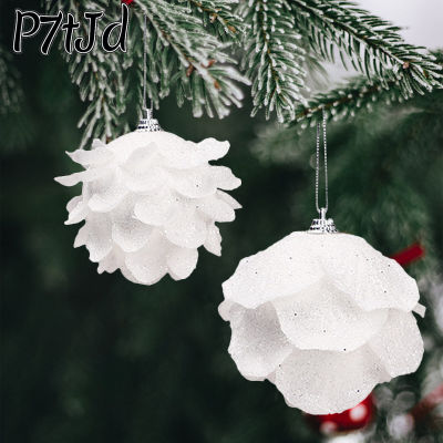 ลูกบอลโฟมไฟกระพริบ8ซม./10ซม.,P7tJd คริสมาสต์ตกแต่งวันหยุดกลีบดอกไม้หิมะสีขาวแตกแว่นตา DIY ปลอดภัยสำหรับสัตว์เลี้ยงและเด็ก2ชิ้น