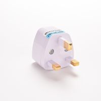 1 PC Universal AU EU to UK AC Power Plug Travel Wall Adapter Converter White GB