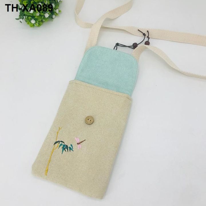 antique-linen-embroidery-phone-package-aslant-hanfu-bag-bag-pure-and-fresh-literary-pack-one-shoulder-zen-female