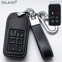 New Leather Car Key Case Cover For Volvo S60 S80 S90 V90 XC40 XC60 XC70 XC90 S60L V40 V60 Keyless Entry Smart Remote Accessories